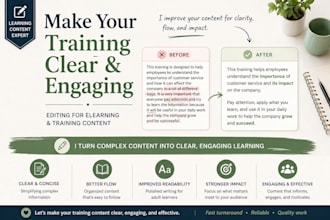 edit and improve your training or elearning content