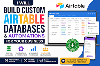 build custom airtable databases and automations for your business