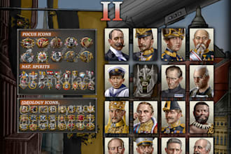 make high quality hoi4 vanilla portraits for you