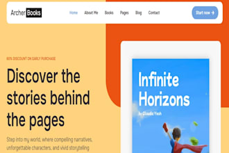 design wix author portfolio website writer website novelist portfolio website
