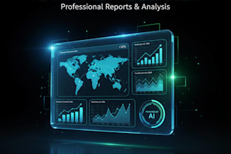 create a professional ai market research and competitor analysis report