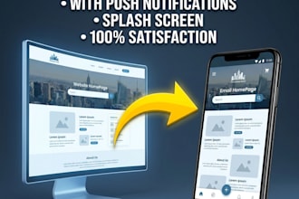 convert website to app for android and ios using webview