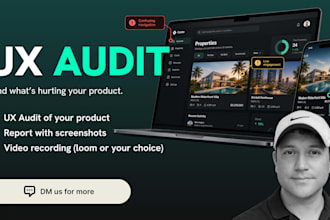 provide expert UX audit and detailed usability testing with video walkthrough