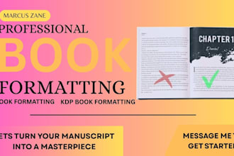 do book formatting, ebook formatting, kdp book formatting, paperback kindle