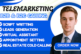 do telemarketing, cold calling and appointment setting