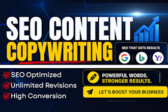 write high converting seo copy for saas and tech, copywriting