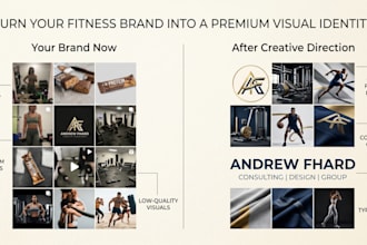 create creative direction and visual branding for fitness brands