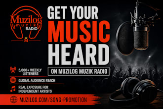 give your music exposure on an online radio platform