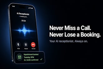 build an ai voice receptionist that answers calls and books appointments