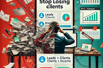 build a notion CRM to track leads, clients, income, and follow ups