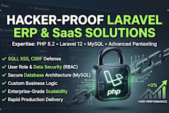 build secure erp and saas systems using laravel