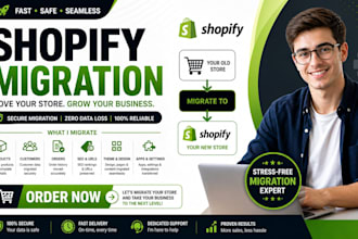 migrate shopify website dropshipping store wordpress to shopify wix to shopify