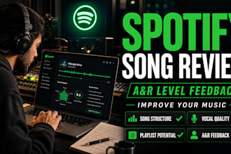 review your spotify song with record label level feedback