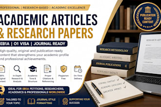 write scholarly article and publish in top journals for eb1 a petition success