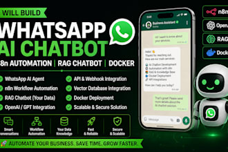 whatsapp ai agent n8n automation chatbot rag  docker setup