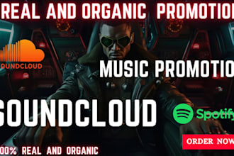 shoutout track promotion soundcloud followers, active listeners