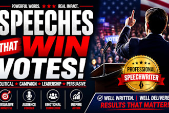 write campaign speech political speech leadership speech persuasive speechwriter
