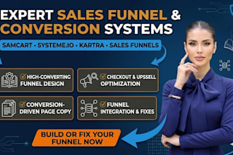 build fix samcart syteme io katra sales funnel checkout and coversion system