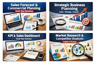 create sales forecast and commercial plan for your business
