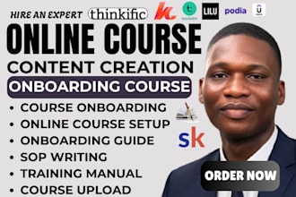 professionally onboard your course for employees, clients, or students