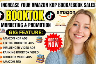 viral booktok tiktok ebook promotion amazon kdp ads booktok ebook marketing SEO