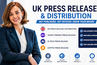 uk press release distribution yahoo finance crypto PR ai tech news publishing