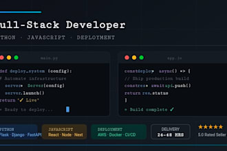 create pthon, java script, deploy existing systems