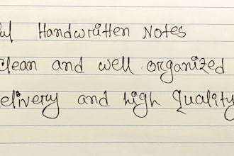 provide neat handwriting for assignment and documents
