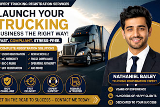 fast trucking company registration, mc dot, ifta, ucr filing and  mcs 150