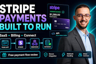 integrate stripe payments, subscriptions, webhooks, and connect