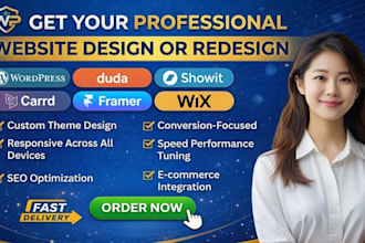 build or fix your wedsite on duda wordpress showit carrd framer weebly wix