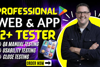 do complete QA, mobile app testing IOS android, and website review for usability