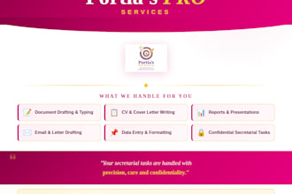 write a professional CV, cover letter and business document