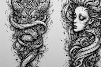 design professional creative tattoo design
