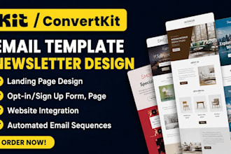 be your convertkit newsletter kit landing page email sequence email automation