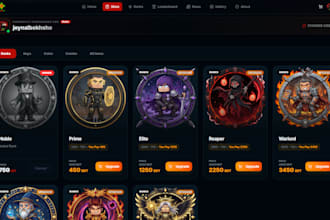 build you a minecraft website like tebex