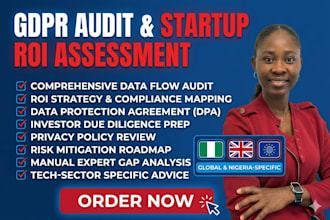 do gdpr audit, data privacy compliance, and ROI for tech startups