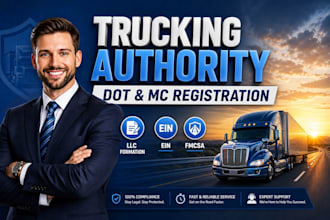 set up dot, mc, and truck registration