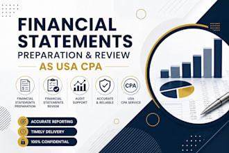 prepare, review your financial statements audit as USA CPA