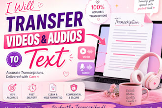 transcribe audio and video accurately