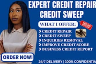 remove experian inquiry, fix credit report, credit repair, late peyment, bureau