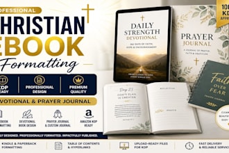 format design christian ebook daily devotional prayer journal planner amazon KDP