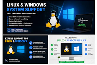 linux and windows server troubleshooting and support