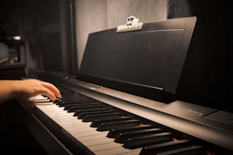 create a worship piano and guitar accompaniment