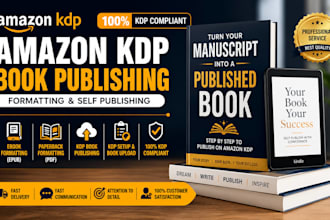 do amazon kdp book publishing, kdp book formatting and self publishing