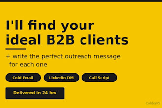 find b2b leads and write cold emails that get replies