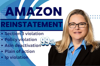 resolve amazon reinstatement appeal letter poa issues, fix reinstatement asin