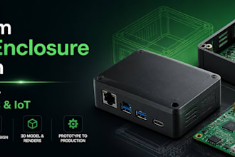 design custom pcb enclosure 3d case for electronics and iot devices