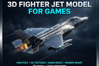 create 3d aircraft model airplane fighter jet helicopter drone aviation asset
