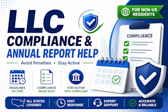 handle your llc annual report, compliance, and registered agent reminder